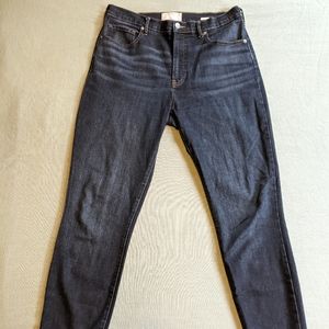 Everlane The Authentic Stretch High-Rise Skinny Jeans in Deep Indigo